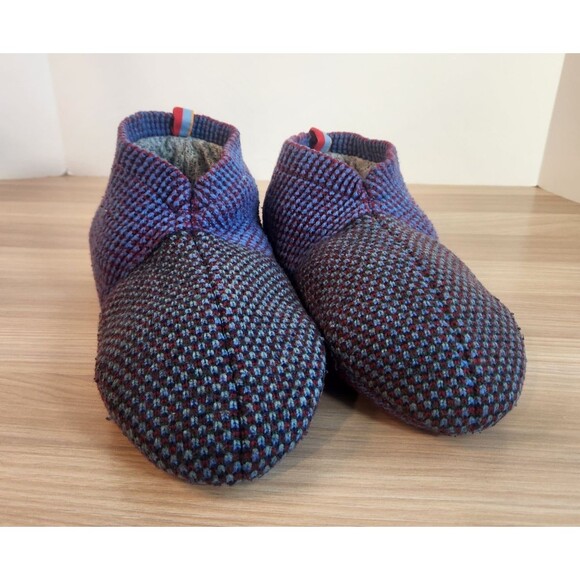 Bombas Gripper Slippers Womens Large Knitted Non Slip Casual Cozy Bootie Purple - Picture 1 of 7